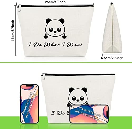 Vicces Panda Ajándék Smink Táska Pandák Szerető Ajándék Lányoknak Állatok Szerelmeseinek Ajándék Nőknek Lánya Barátok