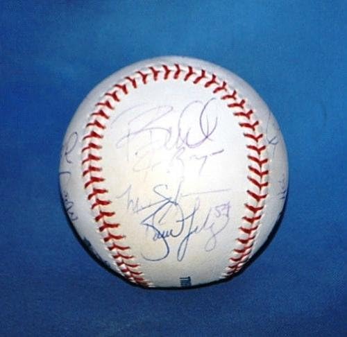 2008 W. C. Phillies Csapat Aláírt Dedikált Baseball SZÖVETSÉG Ryan Howard Chase Utley - Dedikált Baseball