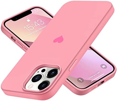 Jmltech Szilikon iPhone 14 Pro Max Esetben Aranyos Szív Szerető Lányos Nők Puha Anti-Semmiből Mikroszálas Bélés Védő