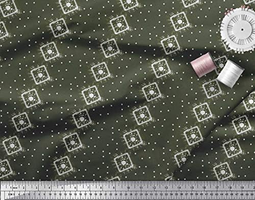 Soimoi Pamut Vászon Anyag Dot & Geometriai Tie-Dye Dekor Anyag Nyomtatott Udvaron 42 Hüvelyk Széles