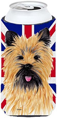 Caroline Kincsek SC9832TBC Cairn Terrier angol Union Jack Brit Zászló Magas Fiú Ölelkezős, Lehet Hűvösebb Ujja Ölelkezős