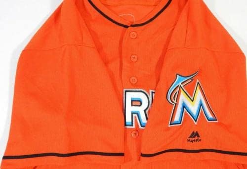 Miami Marlins Riley Egloff 69 Játék Kiadott Narancssárga Mez DP13673 - Játék Használt MLB Mezek