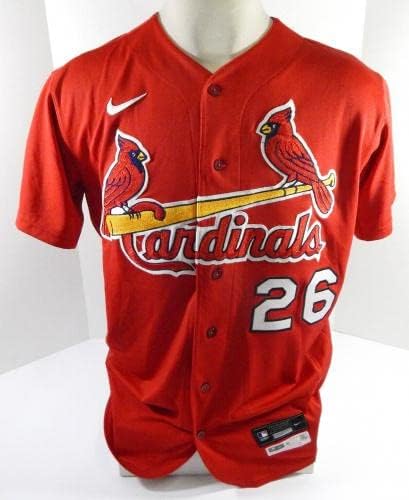 2020 St. Louis Cardinals Justin Williams 26 Játék Kiadott O Használt Jersey BP ST 5 - Játék Használt MLB Mezek
