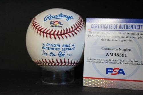 Dave Henderson Aláírt (Felirat) Baseball Autogramot Auto PSA/DNS AM48591 - Dedikált Baseball