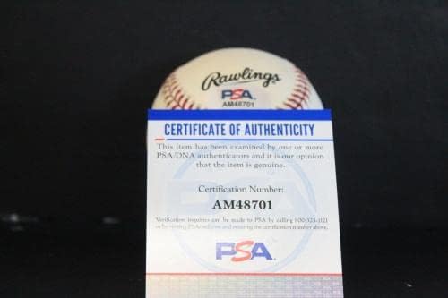 Király Papa Bell Aláírt Baseball Autogramot Auto PSA/DNS AM48701 - Dedikált Baseball