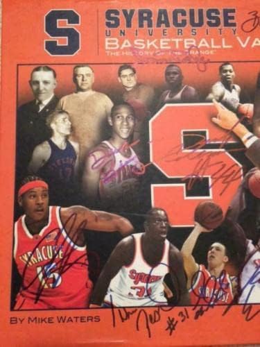 Syracuse Kosárlabda Aláírt Vault Könyv 10 Szigma Carmelo+pearl+boeheim+bing+gmac - Dedikált Egyetemi Kosárlabda