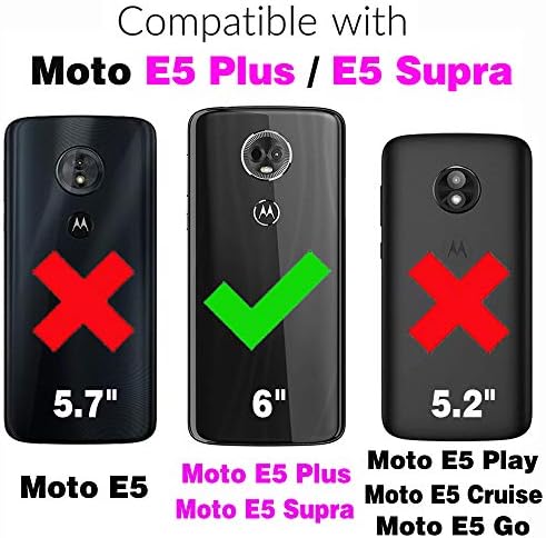 Asuwish Kompatibilis Moto E5 Plusz E 5 Supra Tárca az Esetben Edzett Üveg Képernyő Védő Fedél Hitelkártya Birtokos mobiltelefon