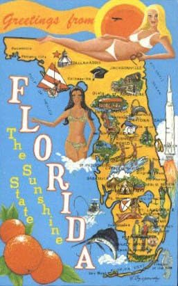 Üdvözlet, Florida Képeslap