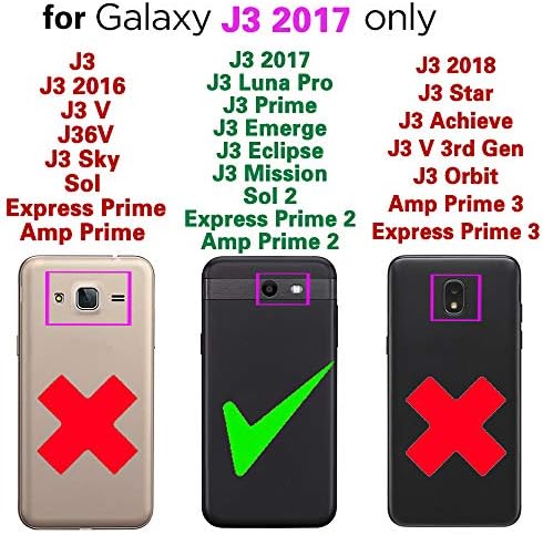 Telefon tok Samsung Galaxy J3 Luna Pro J 3 Miniszterelnök 2017 Jelennek 3J Napfogyatkozás Küldetés Tárca Esetben Edzett