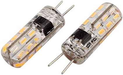 Aexit 2db AC lámpatestek, valamint az ellenőrzések 220V 2W G4 3014SMD LED Kukorica Izzó 24 LED-es Szilikon Lámpa Meleg
