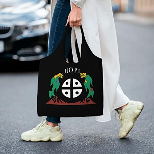 Zászló A Hopi Nemzet Vászon Váll Tote Bags Újrahasznosítható Táskákat Bevásárló Táska Napi Nők, Vagy A Férfiak