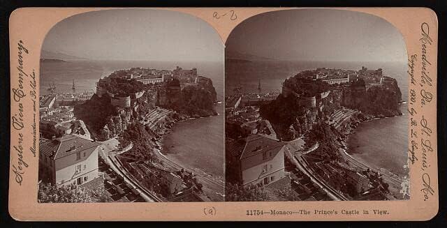 HistoricalFindings Fotó: Monaco - A hercegi Kastély Megtekintése,1900 1