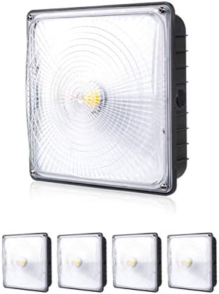 Parmida (4 Doboz) LED Mennyezet Lámpa, 70W, Szabályozható, 110-277VAC, IP65 Vízálló, DLC-Minősített & ETL-Felsorolt,