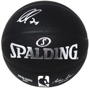 Luka Doncic Dallas Mavericks Aláírt Fekete Spalding Autogramot Kosárlabda Fanatikusok - Dedikált Kosárlabda
