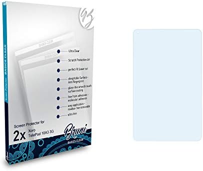 Bruni képernyővédő fólia Kompatibilis Xoro TelePad 10A3 3G Védő Fólia, Crystal Clear Védő Fólia (2X)