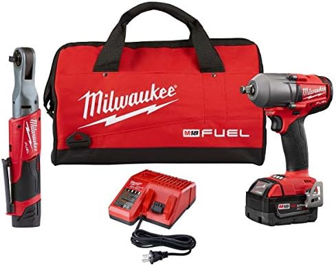 Milwaukee Electric Tools 2591-22 M12 Üzemanyag-3/8 RACSNI/M18 Fuel 1/2 Midtorque Készlet