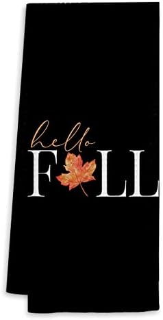 Voatok Minimalista Esik Maple Leaf Törölközőt,Üdvözlő Ajándék Díszítő Törölközőt,Őszi Szerelmeseinek Ajándékok,Őszi
