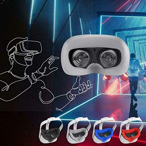 SANHAN 2020 Forró Szilikon Borító Eye Pad, VR Arcát Szilikon Borító Eye Mask & Arcát Pad Oculus Quest 2 Sweatproof &